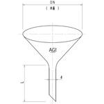 円錐形ロート 3760シリーズ 旭製作所 実験研究用ロート/じょうご