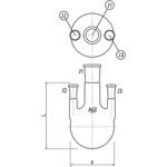 三ツ口フラスコ 側管垂直タイプ 500mL 3118-500シリーズ 旭製作所