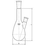 枝付ケルダールフラスコ 500mL 3214-500シリーズ 旭製作所