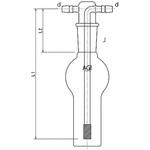 球付ガス洗浄瓶 4124シリーズ 旭製作所