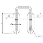 二連式ミニトラップ フィルター付 4172シリーズ 旭製作所