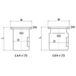 平底セパラ反応容器Oリング溝・攪拌バッフル付 3022シリーズ 旭製作所