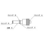 高真空グリースレスバルブY型 ストレートタイプ 芯棒セット 2224シリーズ 旭製作所