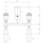 高真空グリースレスマルチバルブ 芯棒PTFE 2498シリーズ 旭製作所 実験