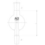 ロータリートラップ球 200mL 2580-5Lシリーズ 旭製作所