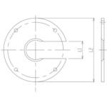 蒸留フラスコ用フランジ 3480シリーズ 旭製作所
