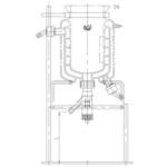 三重管式反応容器用架台 3986シリーズ 旭製作所
