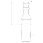 ホースコネクター 直口 4167シリーズ 旭製作所