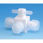 PTFE3方バルブ圧入型 F-2018シリーズ フロン工業