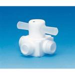 PTFEメス4方バルブ圧入型 F-2024シリーズ フロン工業