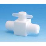 PTFE2方バルブ両オスタイプ圧入型 F-2211シリーズ フロン工業