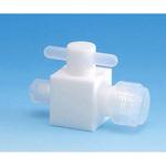 PTFE2方バルブ 異径圧入型 F-2212シリーズ フロン工業