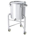 底部勾配型ステンレス密閉タンク クリップ 脚付 B型シリコンパッキン付 KTT-CTH-Lシリーズ MONOVATE(旧:日東金属工業)