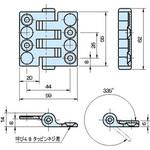EFH6055HH EFH エンプラフラットヒンジ(旋回角度335°) イマオコーポレーション