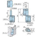 ESJA3564 ESJA エンプラスリップジョイントヒンジ イマオコーポレーション