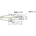 高圧センタスルー型スリムチャック 日研工作所