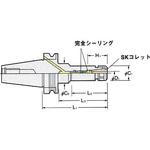 フランジスルー型スリムチャック 日研工作所