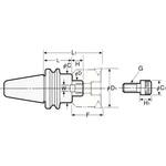 2KOCKショルダーカッタアーバ(ミリ) 日研工作所