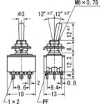 トグルスイッチ MS-500シリーズ 防滴タイプ ミヤマ電器