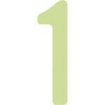 数字ステッカー(蓄光) 数字 アイマーク