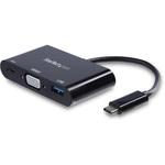 CDP2VGAUACP USB type-C接続VGA変換アダプタ USB PD対応 1x USB-Aポート StarTech.com
