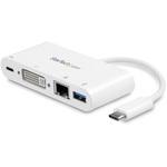 DKT30CDVPD USB Type-C接続ノートパソコン用マルチポートアダプタ USB Type-C対応ドッキングステーション USB PD(Power Delivery)対応 DVI/ GbE/ USB 3.0搭載 StarTech.com