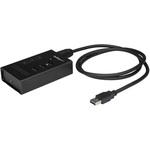 4ポートUSB 3.0ハブ 金属ケース USB-A - 3x USB-A/1x USB-C StarTech.com