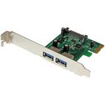 USB 3.0 2ポート増設PCI Expressインターフェースカード UASP対応 2x USB 3.0 5Gbps 拡張用PCIe接続ボード SATA電源端子付き StarTech.com