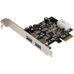 PEXUSB3S25 USB 3.0 2ポート増設PCI Expressインターフェースカード UASP対応 2x USB 3.0 5Gbps 拡張用PCIe接続ボード ペリフェラル電源端子付き StarTech.com