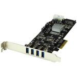 USB 3.0 4ポート増設PCI Expressインターフェースカード 2個の専用5Gbpsチャネル UASP対応 SATA/ペリフェラル電源端子付き StarTech.com