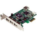 PEXUSB4DP USB 2.0 4ポート増設PCI Expresカード ロープロファイル対応 StarTech.com