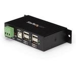 4ポート産業用USB 2.0 ハブ ウォールマウント対応 メタルシャーシ構造 StarTech.com