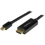 Mini DisplayPort - HDMI変換アダプタケーブル 2m 4K対応 mini DP(オス) - HDMI(オス) StarTech.com