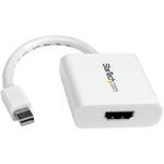 MDP2HDW Mini DisplayPort - HDMI 変換アダプタ/mDP 1.2 - HDMI ビデオ変換/1080p/ミニディスプレイポート - HDMI 映像コンバータ/ミニDP - HDMI パッシブアダプタ/ホワイト StarTech.com