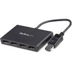 MSTハブ/DisplayPort 1.2接続/クアッドモニター/1080p DP/Winのみ/4画面対応 ノートPC マルチディスプレイ 分配器 スプリッター StarTech.com