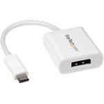CDP2DPW USB-C - DisplayPort変換アダプタ 4K/60Hz ホワイト StarTech.com