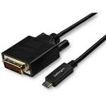 CDP2DVI3MBNL USB Type-C - DVI 変換ケーブル/3m/USB-C - DVI-D ビデオ変換/1080p/タイプC - DVIシングルリンク 映像コンバータ/Thunderbolt 3 互換/ノートPCをDVIディスプレイに接続 StarTech.com