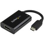 CDP2HDUCP USB Type-C - HDMI変換アダプタ ブラック 4K/60Hz 60W USB Power Delivery StarTech.com