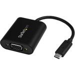 CDP2VGASA USB-C - VGA変換アダプタ プレゼンテーション・モード切替スイッチ 2048x1280対応 StarTech.com