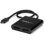 MSTCDP122DP USB-C - 2x DisplayPort 1.2 変換アダプター/4K30Hz