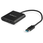 USB 3．0 - 2ポートHDMIディスプレイ変換アダプタ 4K/30Hz対応 StarTech.com