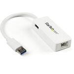 USB31000SPTW USB 3.0有線LAN変換アダプタ ギガビット対応 USBポート x1付き StarTech.com