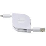 USB Type-A to Lightning巻き取り式 データ転送ケーブル グリーンハウス