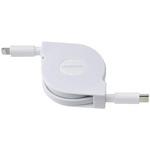 USB Type-C to Lightning巻き取り式 データ転送ケーブル グリーンハウス