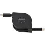 USB Type-C to Lightning巻き取り式 データ転送ケーブル グリーンハウス
