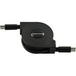 GH-UMCA100-BK USB Type-C - USB Type-C巻き取りUSB充電ケーブル グリーンハウス