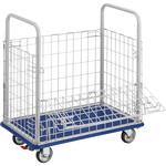 プレス製運搬車(ドンキーカート)(金網付タイプ) TRUSCO