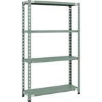セミボルトレス軽量棚 (150kgタイプ、高さ1500mm) 4段 TRUSCO