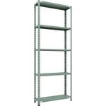 セミボルトレス軽量棚 (150kgタイプ・高さ2400mm) 5段 TRUSCO