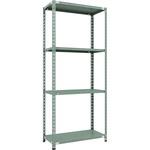 セミボルトレス軽量棚 (150kgタイプ、高さ2100mm) 4段 TRUSCO